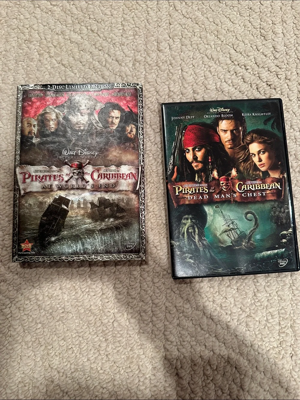 Disney Pirates of the Caribbean DVDs
